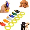 Pet Dog Training whistle Click Clicker Agility Training Trainer Aid Wrist Lanyard Dog Training Obedience Supplies Mixed Colors