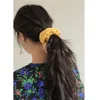 On 1pcs New Large Hair Bows Scrunchies Silk Ponytail Holder Hair Accessories Elastic Bands Bowknot Scrunchy Gum6456514