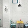 Modern PVC Brick Wallpaper Waterproof 3d Stereoscopic White Bricks Living Room Corridor Background Wall covering Easy clean