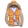 Dunjacka för män Vinter Ny Manlig Casual Hoody Outwears Kappa Varm Päls Parka Överrock Solid Tjock Fleece Blixtlåsjackor NZC-149