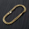 Fashion-925 Sterling Silver Twist Chain Necklace 3mm 18 22 inch Choker Rope Necklace Chains Hip Hop Rapper Jewelry Gifts For Men & Women