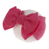 Enfants fille StretchTurban bandeau enfant en bas âge bébé grand nœud noeud bandeau solide chapeaux tête enveloppement bandeau accessoires