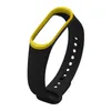 Mi band 3 bracelet silicone strap replacement wrist bands double color mi3 case smart straps for xiaomi