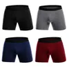 4pcs/lot Long Boxer Men Underwear Homme Under wear Brand Boxershorts Cotton Colorful Breathable U864