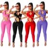 Cm.yaya nieuwe winter vrouwen jumpsuit mouwloze uitgehold rompertjes sexy outfits pu lederen jumpsuit val eendelige nachtclub 45461