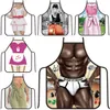 Apron Home Waterproof Multicolor Sexy Women Kitchen Apron Funny Men Aprons BBQ Fashion Apron Sleeveless Waiter Aprons Kitchen Tool5369543