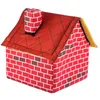 Animal de estimação Casa Vermelha Red Dobrável Dobrável Parte Top Dog House Ninho Portátil Dobrável Cão Cama Cama Cachorro Cachorro Pet Pet Supplies WX9-1875