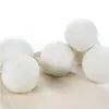 Ull tvätt bollar för torktumlare tvättmaskin premium ull torkbollar återanvändbar naturlig tygmjukmedel 6cm 60pcs