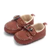 Toddler Infant Newborn First Walkers Baby Soft Sole Suede Shoes Boy Girl Shoes Moccasin-gommino Hasp Casual Sneakers 0-18M