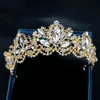 Bruids Tiara's met Steentjes Bruiloft Sieraden Meisjes Headpieces Verjaardag Party Performance Pageant Crystal Crowns Wedding Accessoires BW-DA014