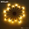 Atomic Starburst Iron Wall Sconce Sputnik Wandlamp Vintage Verlichting Woonkamer Restaurant Cafe Slaapkamer Hotel Loft Wandlamp