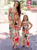 クリスマスの母と娘の服ママMe家族マッチング衣装服女の子プリンセスドレス女性レディースローマンジャンプスーツQZZW127