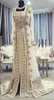 Moroccan Caftan Kaftan Evening Dresses Dubai Abaya Arabic Long Sleeves Amazing Gold Embroidery SquareNeck Occasion Prom Formal Go4868138