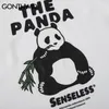 Gonthwid Chinês Panda Imprimir Manga Longa Suéter Homens Hip Hop Hipster Pullover Hoodies The Streetwear Fashoin Masculino Tops V191105