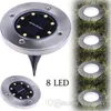 DHL Solar Powered 4led 8 LED Lighting Buried Ground Underground Light for Outdoor Path Garden Lawn Landscape Decoration Lamp
