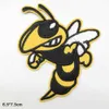 Angry bee honingbij dier cartoon strijkijzer op geborduurde kleding patches voor kleding stickers kledingstuk groothandel