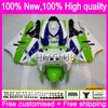 Kropp för Kawasaki ZX 9R ZX900 CC ZX-9R 94 95 96 97 Kit 69HM.10 Grön Vit ZX900CC ZX 9 R 94 97 900cc ZX9R 1994 1995 1996 1997 Full Fearing