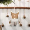 Pendentif de noël suédois, père noël Tomte Gnome, poupée en peluche, poupées de collection faites à la main, décorations de noël pour maison 260a