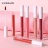 niceface 12色マットリップスティックスーペンシースーパーセクシーな防水液体口紅ベルベットリップグロスリップグロスビューティーピンクレッドリップメイク