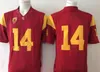 2020 USC Trojans Vintage Jersey # 5 Reggie Bush 32 OJ SIMPSON 14 SAM DARNOLD 9 KEDON SLOVIS 43 TROY POLAMALU 55 Junior Sau