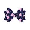 Baby Girls Glitter Heart Hairpins Kids Sequin Love Dots Bowknot Hair Clip Hårstolpinnar Princess Barretes Headwear Hair Tillbehör Gåvor A41003