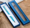 Hoogwaardige papier pen etui met duidelijke vensterdoos display boxen huwelijksgeschenk aangepast
