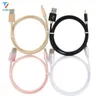 100 pcs/lot 25 cm/1 m/1.5 m/2 m/3 m câble long tressé en nylon coloré pour chargeur rapide cordon USB-C câble Micro USB Type C pour câble de téléphone