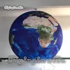 Belysningsplanet Uppblåsbar jordballong hängande/marken jordklotskul full tryck luftblåst sfär för festdekoration
