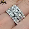 Lyxig kvinnlig liten zirkonsten Ring 925 Silver Bröllopsmycken Löfte Förlovningsringar för kvinnor 2019 Alla hjärtans dag gåvor