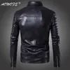 Men's Outerwear New Style Fashion Locomotive Leather Wear Leather Jacket Coat