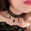 Chokers Black Flower Rhinestone Choker Accessories Necklace Women Bijoux Fashion velvet choker Jewelry