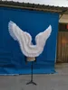 Moldel의 성능 댄스 결혼식 생일 파티 DIY 인테리어 소품에 대한 사용자 정의 흰색 천사 날개 고품질의 깃털 요정 날개를