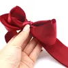 Girl Bow Rubber Band 5 Colors Fashion Ladies Bowknot مرنة الشريط شعر حبل كبير الفتاة