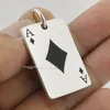 DOGTAG TAROT CARD BLACK BOX A 925 STERLING SILVER CHARMS PENDANT 8Q021 JUST PENDANT2252009