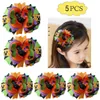 5pcs girl hair Bow 4555quot Handmade Boutique Layered Hair Bow inspired hair clips1982589