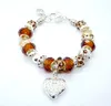 2022 new Bracelet 925 Sterling Silver Women Fashion Costume Fine heart/Lovely Beads Charm Bracelets Jewelry for Women