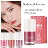 DNM Liquid Lipstick Blusher Makeup Lip Tint Dyeing Waterproof Blush Makeup Lip Sense Face Beauty Makeup Cosmetic