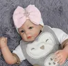 Newborn Hospital Hat Infant Baby Knit Hat Cap with Big Bow Soft Cute Knot Nursery Beanie2659452