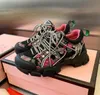 Дизайнерская обувь Кроссовки Flashtrek со съемными кристаллами, дизайн оверсайз, уличные походные кроссовки, мужские туфли, кожаные кроссовки на платформе 35-45