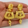 Adixyn 45cm / 18inch Halsband Örhängen Smycken för kvinnor Tjejer Guldfärg Romantiskt Arab / Etiopisk / Afrikansk Bröllop Tillbehör C18122701