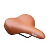 Saddles à vélo G185 rétro cuir vintage selle de vélo Selle Custion Road MTB Sport Brown Cyclisme Siège 27 * 20 * 6cm