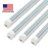 2 3 4 5 6 8Ft led tube lights D-Shape Lights Double Row Integration LED t8 Cold 270 degree beam angle bulbs