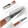 Grandsharp Handmade Chef Knife 56 Inch High Carbon 4cr13 Steel Petty Utility Japanese Kitchen Knives Hammer Forged Home Tools Gif3601174