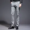 Icpans platte voorplaid broek dunne skinny kantoor formele slim fit jurk broeken mannen 2020 zomer