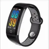 Q6 fitness tracker سوار الذكية الموارد البشرية الأكسجين مراقب الذكية ووتش ضغط الدم للماء IP68 الذكية ساعة اليد لالروبوت فون ios