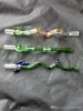 Dragon Whisker Glas Bongs Tillbehör, Glas Rökpipor Färgrik Mini Multi-Colors Handrör Bästa Sked Glas
