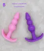 SILICONE anal Dildo Butt Butt Massageur Massageur PRODUCTS ADULTS PLIGES ANAL Perles de sexe érotique Toys for Men Women4406366