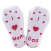 Meias bebê Infant Boy Girl antiderrapante Piso Socks sokken Mama Amor Papa Carta Socks macio Sock confortável