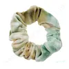 Corea Velvet Hair Scrunchie Elástico cinta personalizada Bandas para el cabello Color degradado Mujeres Niñas Headwear Ponytail Holder Accesorios para el cabello Scrunchy C121802