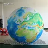 Lighting Inflatable Earth Planets Balloon 2m/3m Diameter Hanging Globe Model Ball For Science Museum And Party Event Decoration
